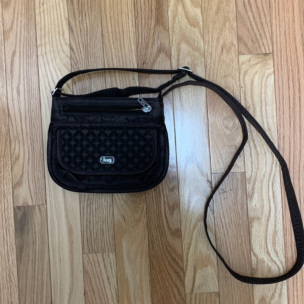 Lightweight Quilted Brown‎ Lug Crossbody